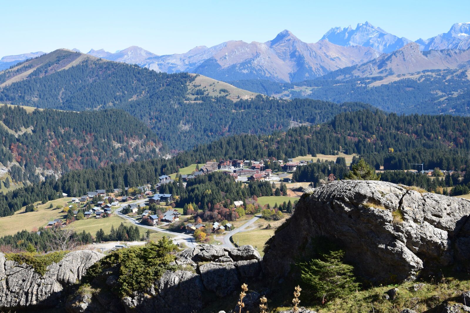 Nikon D5300 sample photo. Village, mountain, alps photography