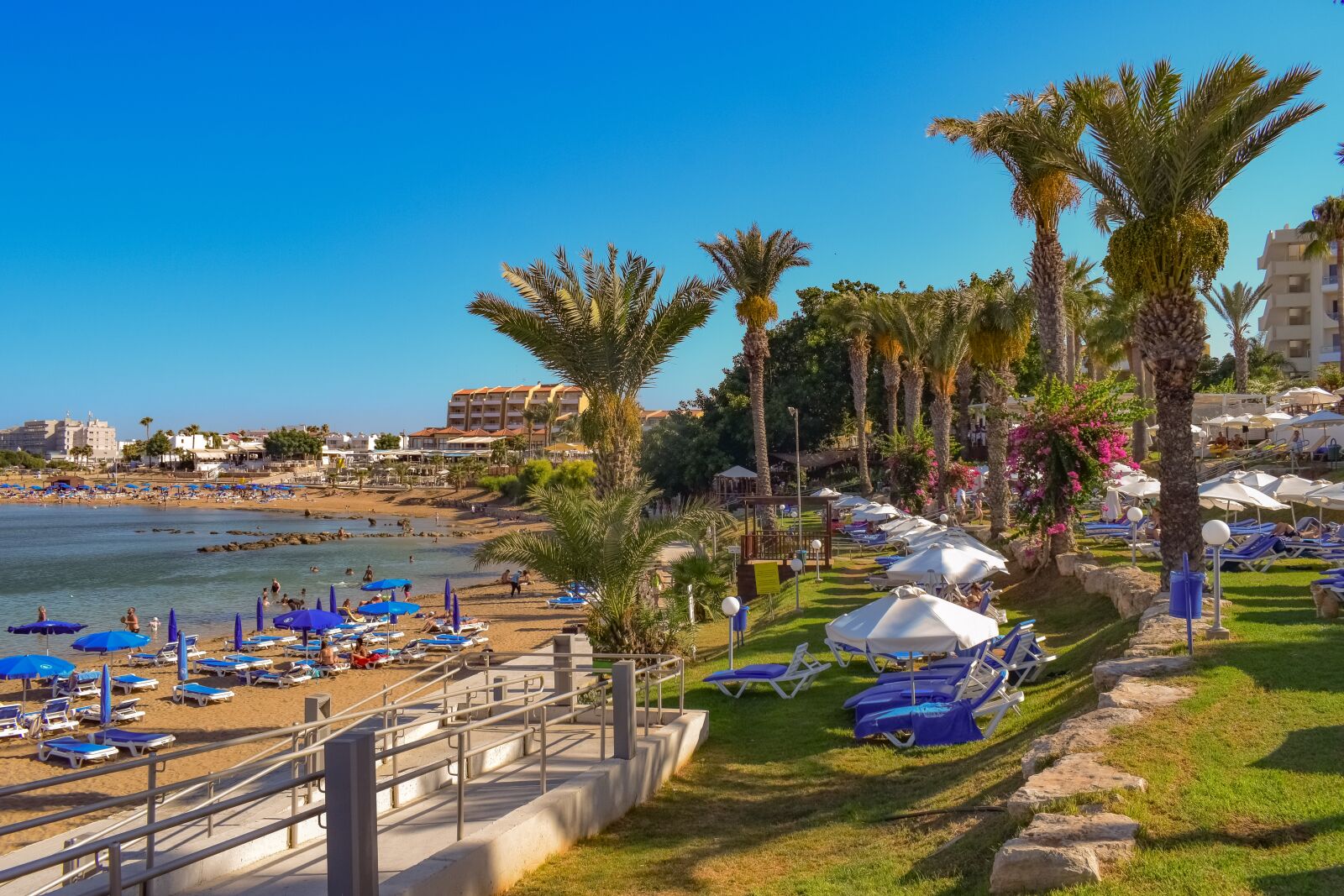Nikon D3300 sample photo. Beach, resort, palm trees photography
