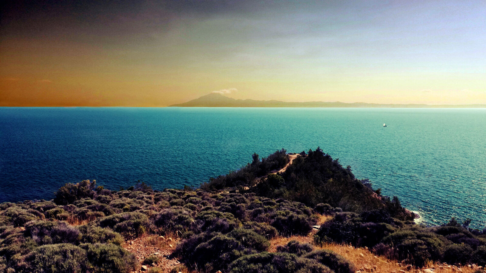 HUAWEI P9 LITE sample photo. Atos, greece, hike, landscape photography