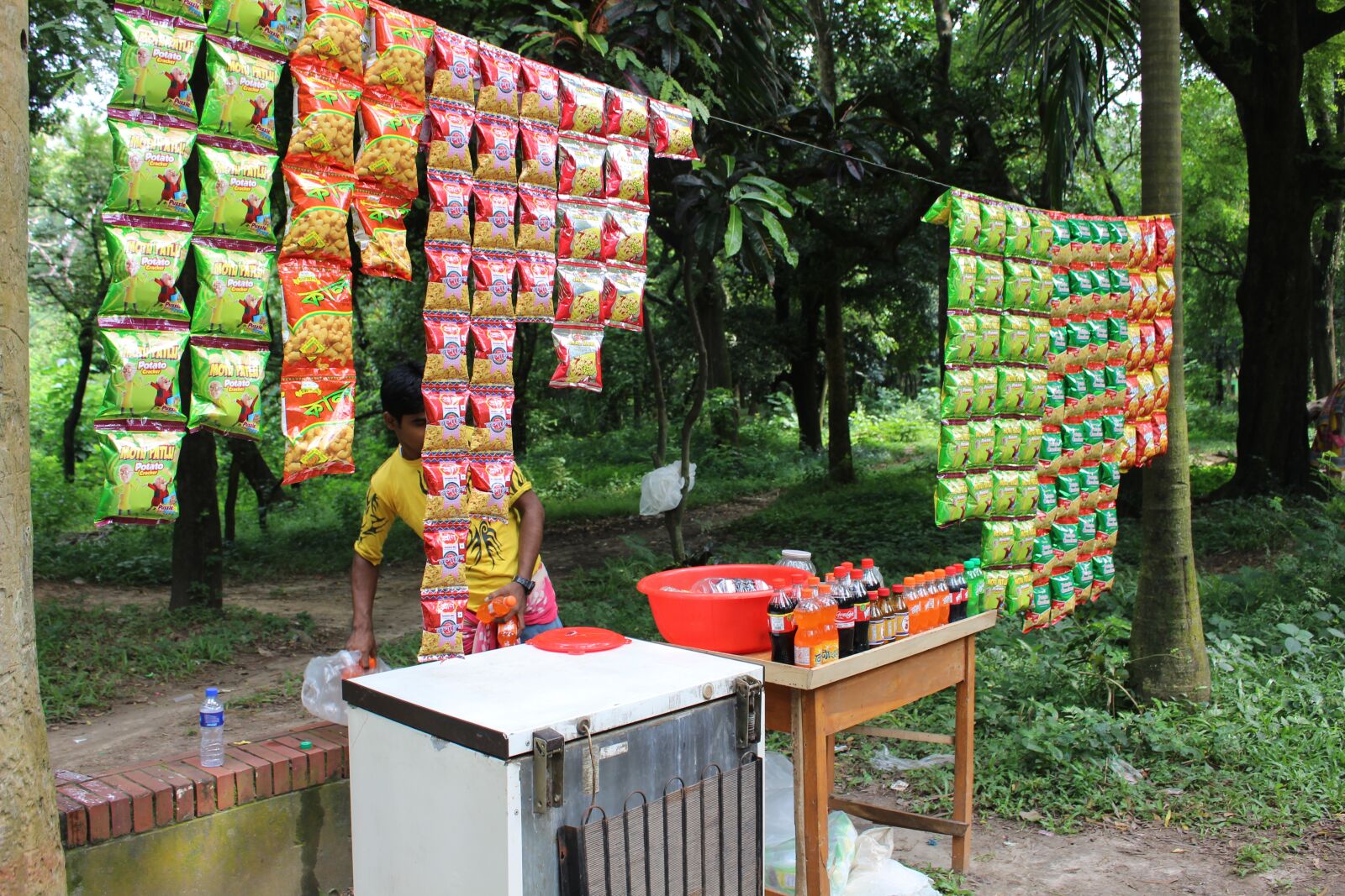 Canon EOS 700D (EOS Rebel T5i / EOS Kiss X7i) sample photo. Sales person, park shop photography