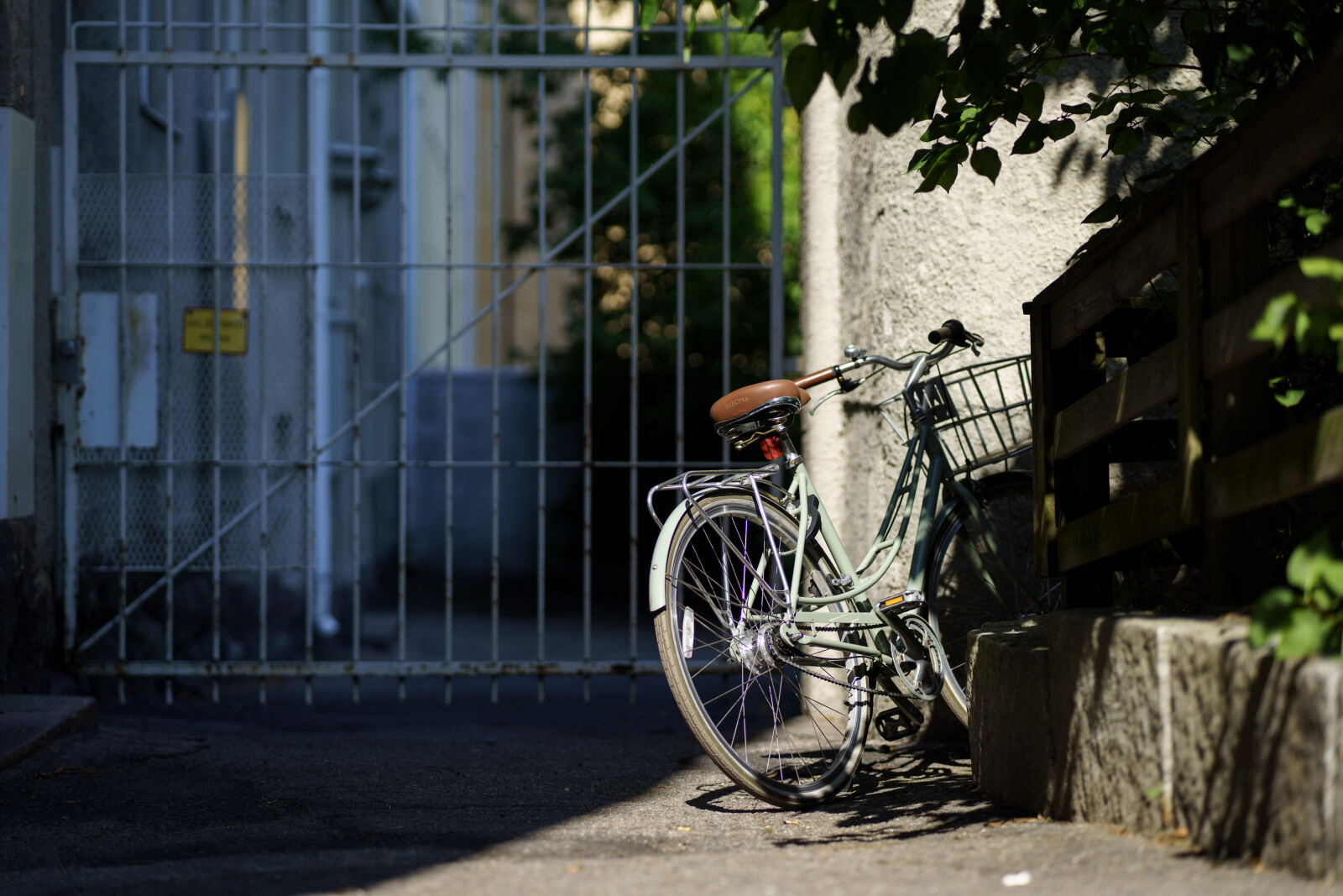Sony a7R IV sample photo. Corridor bicycle photography
