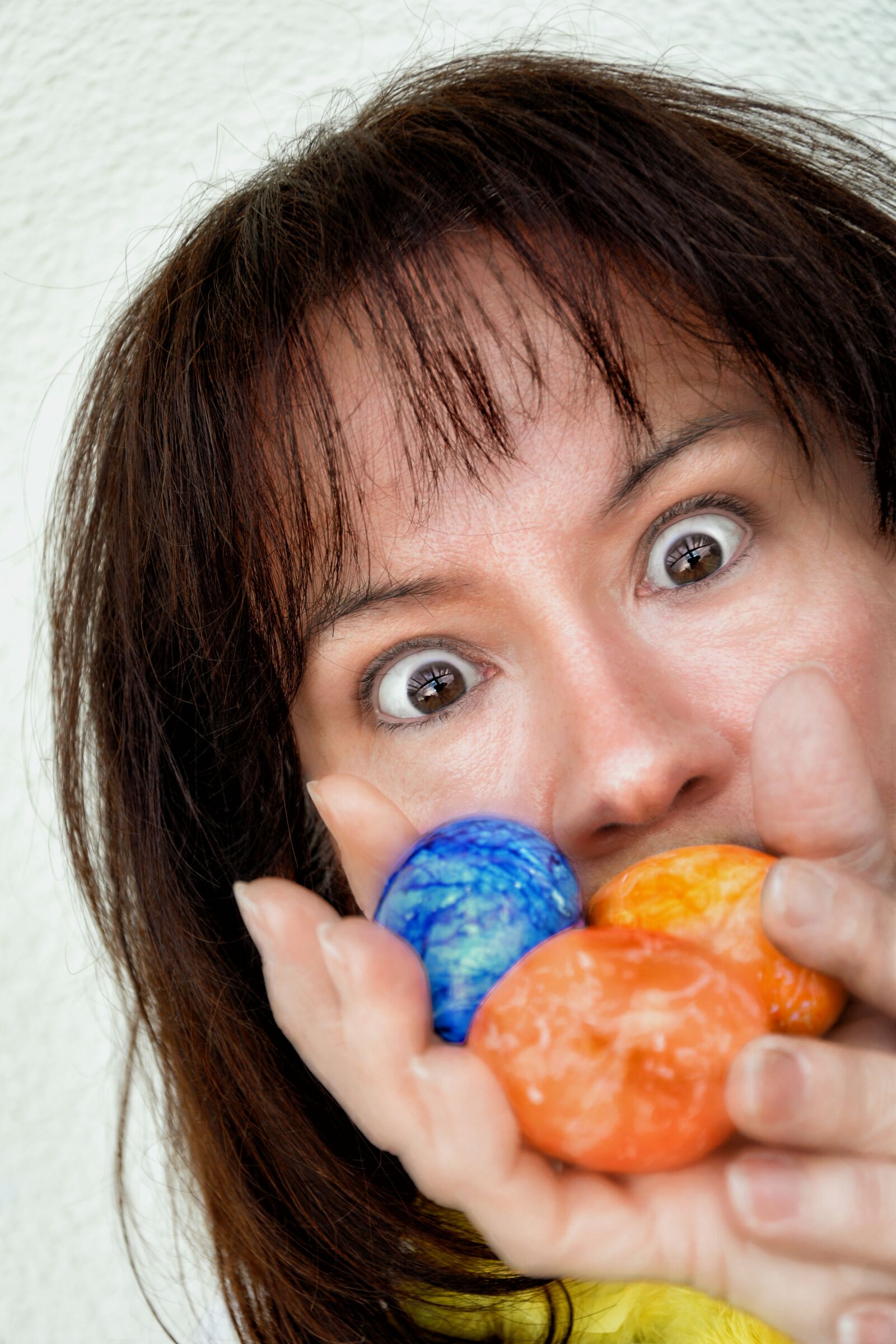 Nikon D7200 sample photo. Woman, easter, easter eggs photography