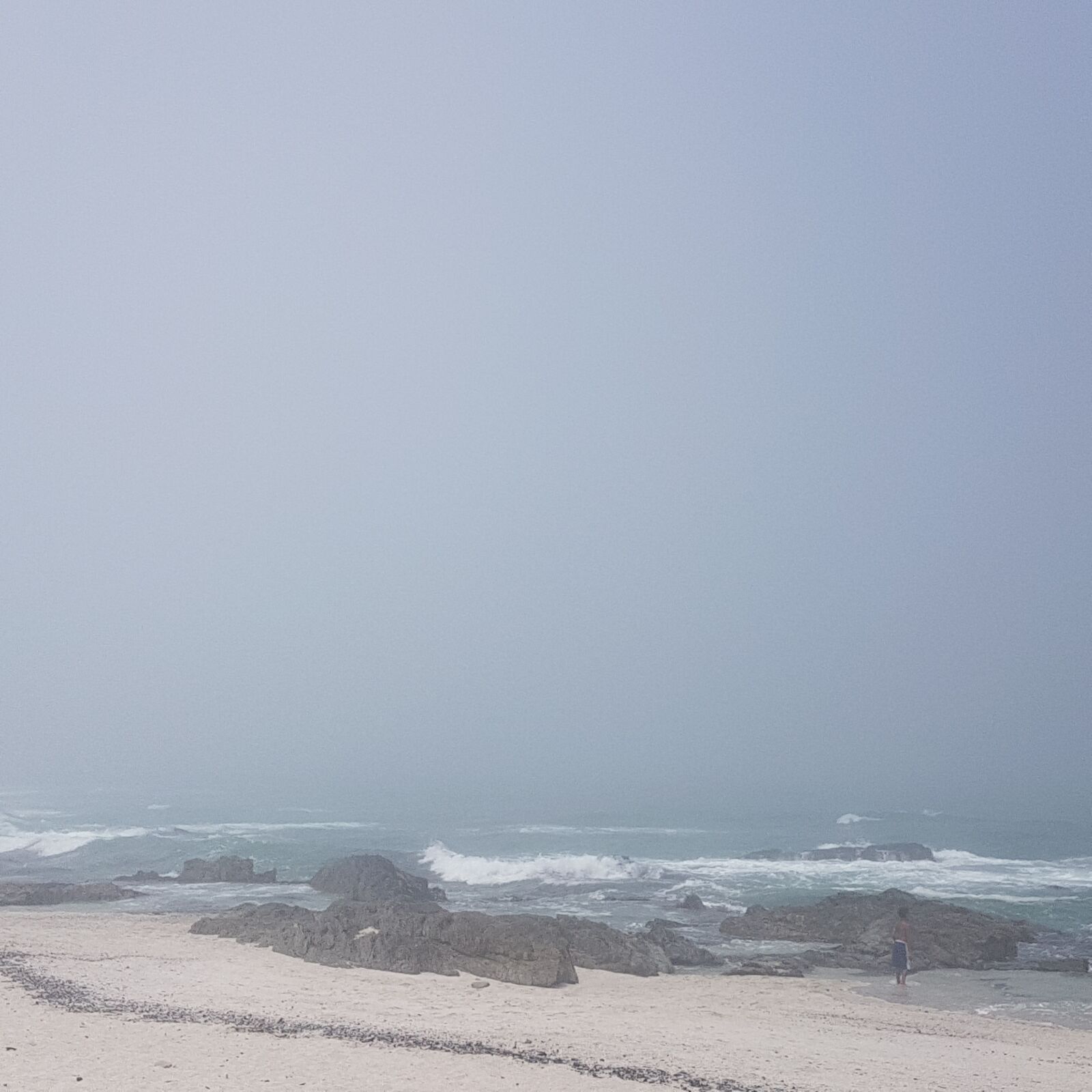 Samsung Galaxy S7 Edge sample photo. Mist, misty, beach photography