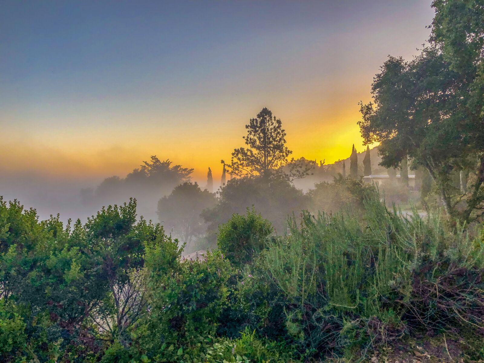 iPhone X back dual camera 4mm f/1.8 sample photo. Monastery, big sur, sunset photography