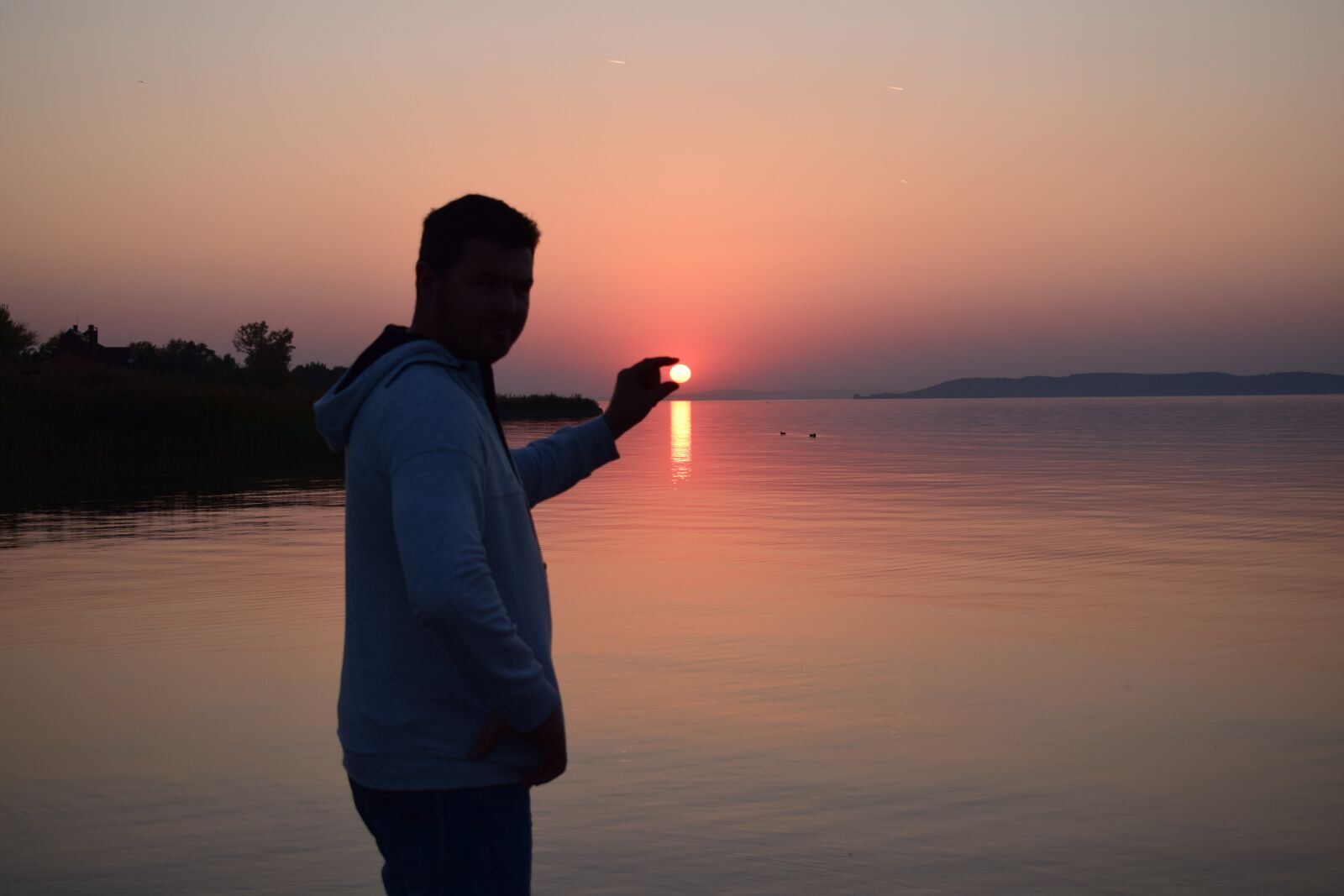 Nikon D5300 sample photo. Sunset, lake balaton, light photography