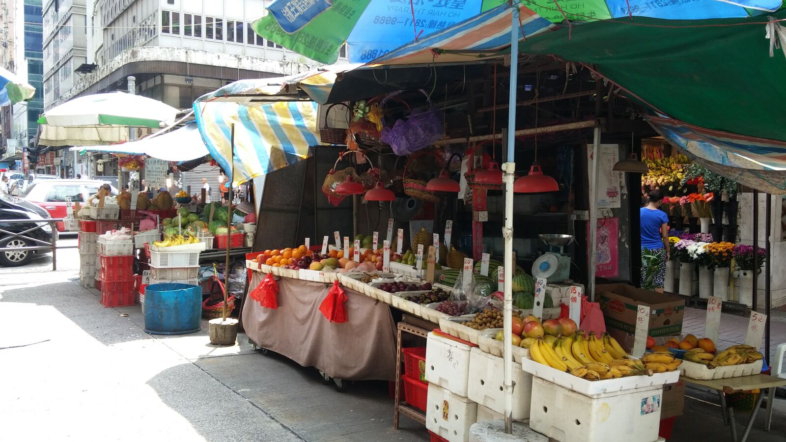 LG G Pro2 sample photo. Street stall, hong kong photography