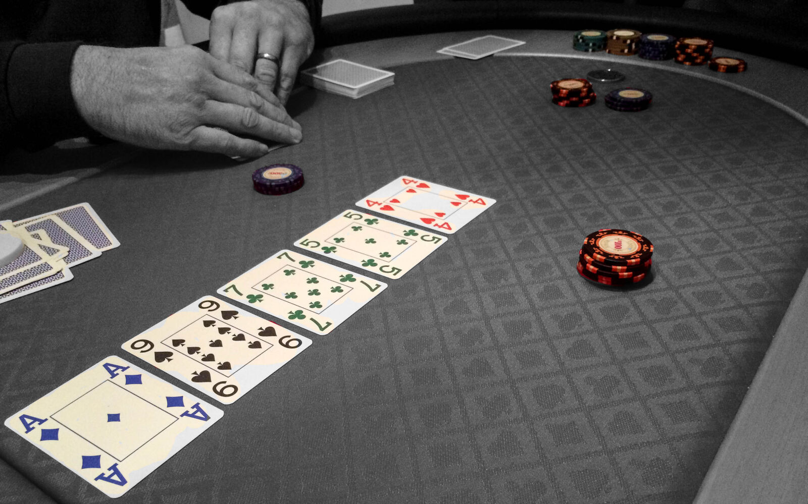 iPhone 5s back camera 4.15mm f/2.2 sample photo. Chips, gambling, poker, table photography