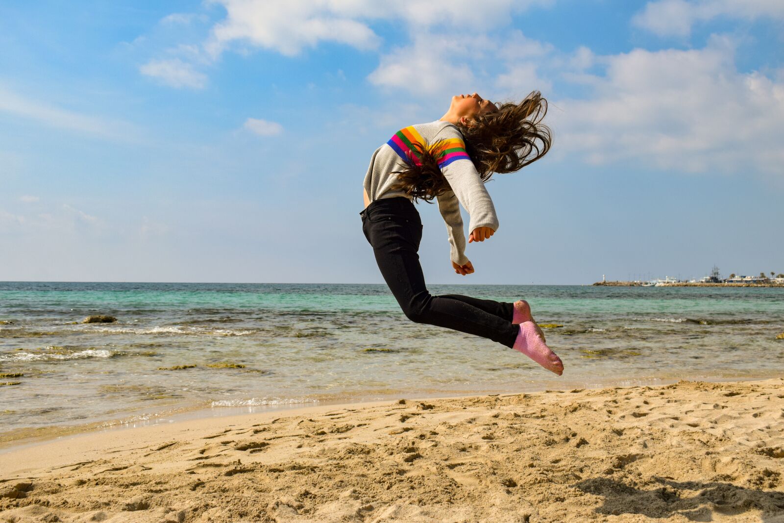 Nikon D3300 sample photo. Girl, teenager, jumping photography