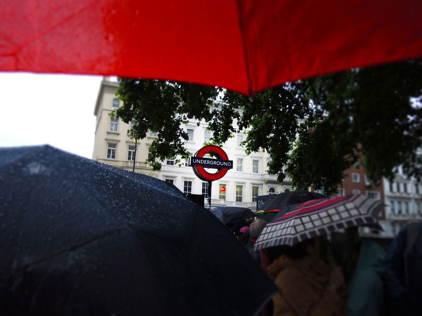 Nikon Coolpix P7800 sample photo. London, rain, umbrellas photography