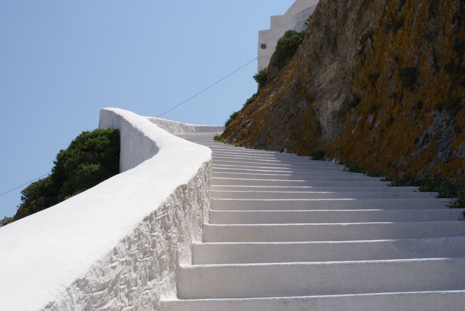 Sony Alpha DSLR-A200 sample photo. Stairs, serifos, greece photography