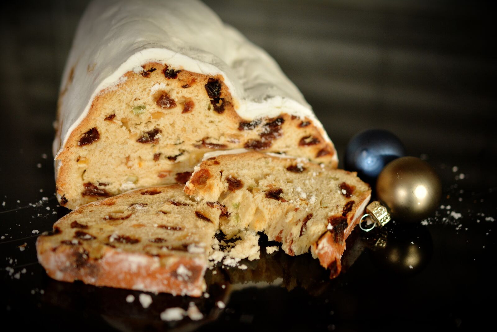 Nikon D5200 sample photo. Christmas stollen, christmas sweets photography