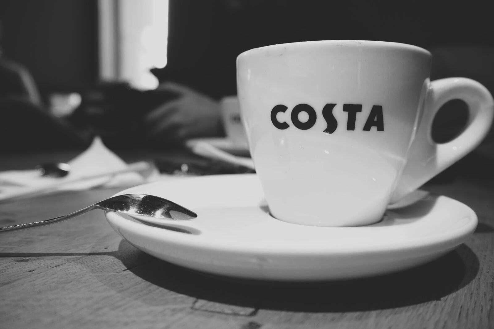Olympus OM-D E-M10 II sample photo. Beverage, black, and, white photography