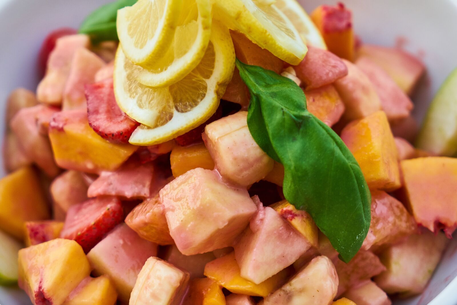 Sony a7R II sample photo. Fruit salad, fruit, salad photography