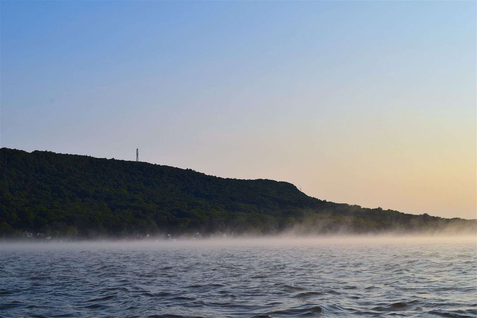 Nikon D3300 sample photo. Sunrise, lake, mist photography