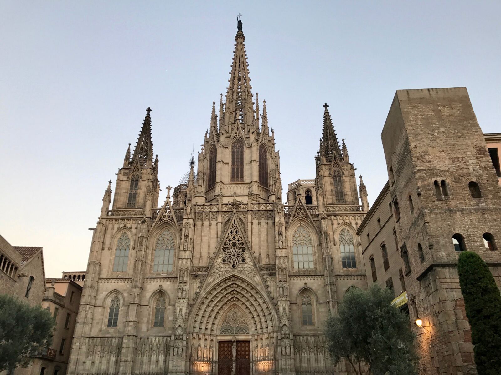 Apple iPhone 7 sample photo. Cathedral, barcelona, spain photography