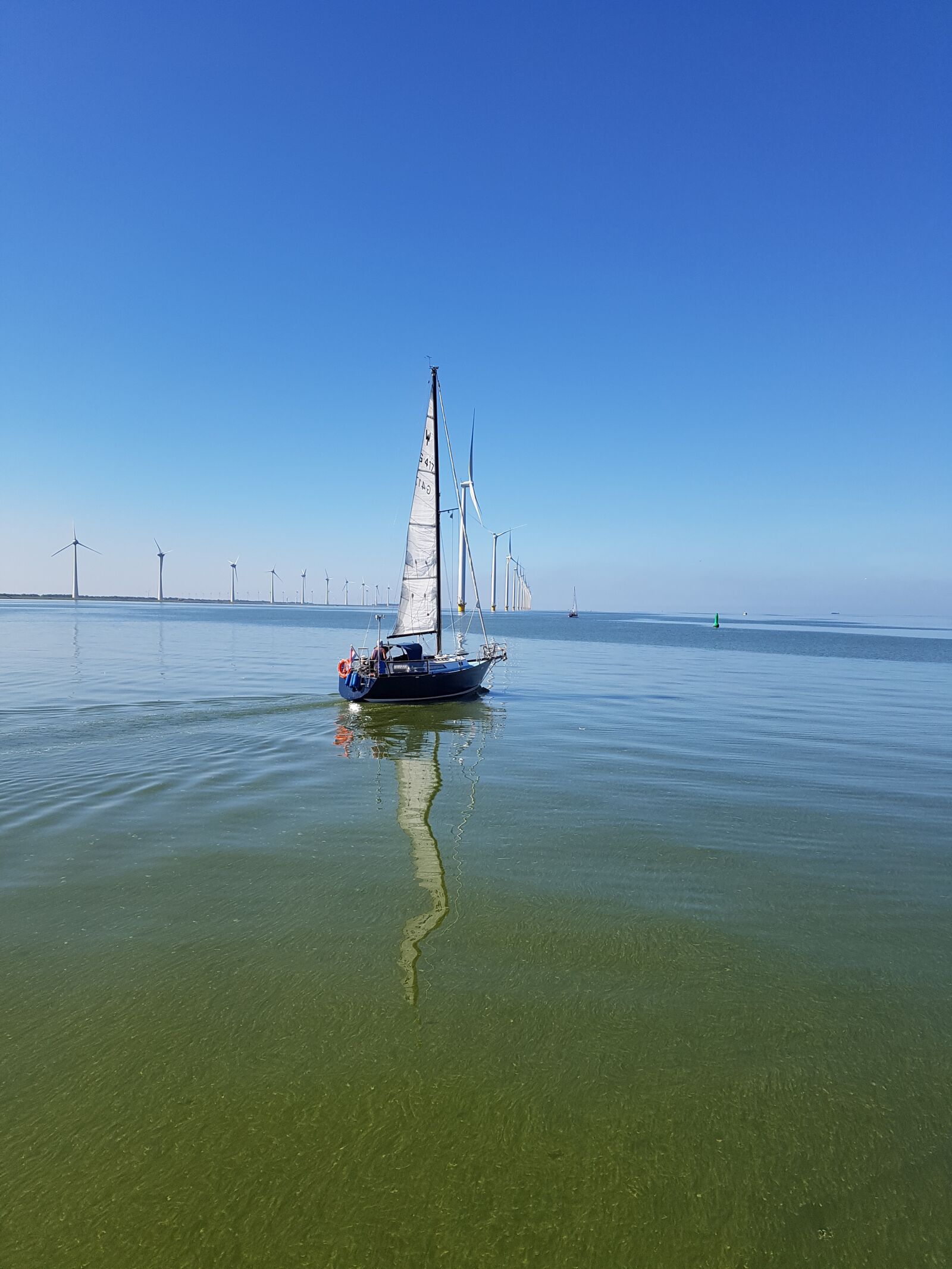 Samsung Galaxy S7 sample photo. Sailing boat, ijsselmeer, water photography