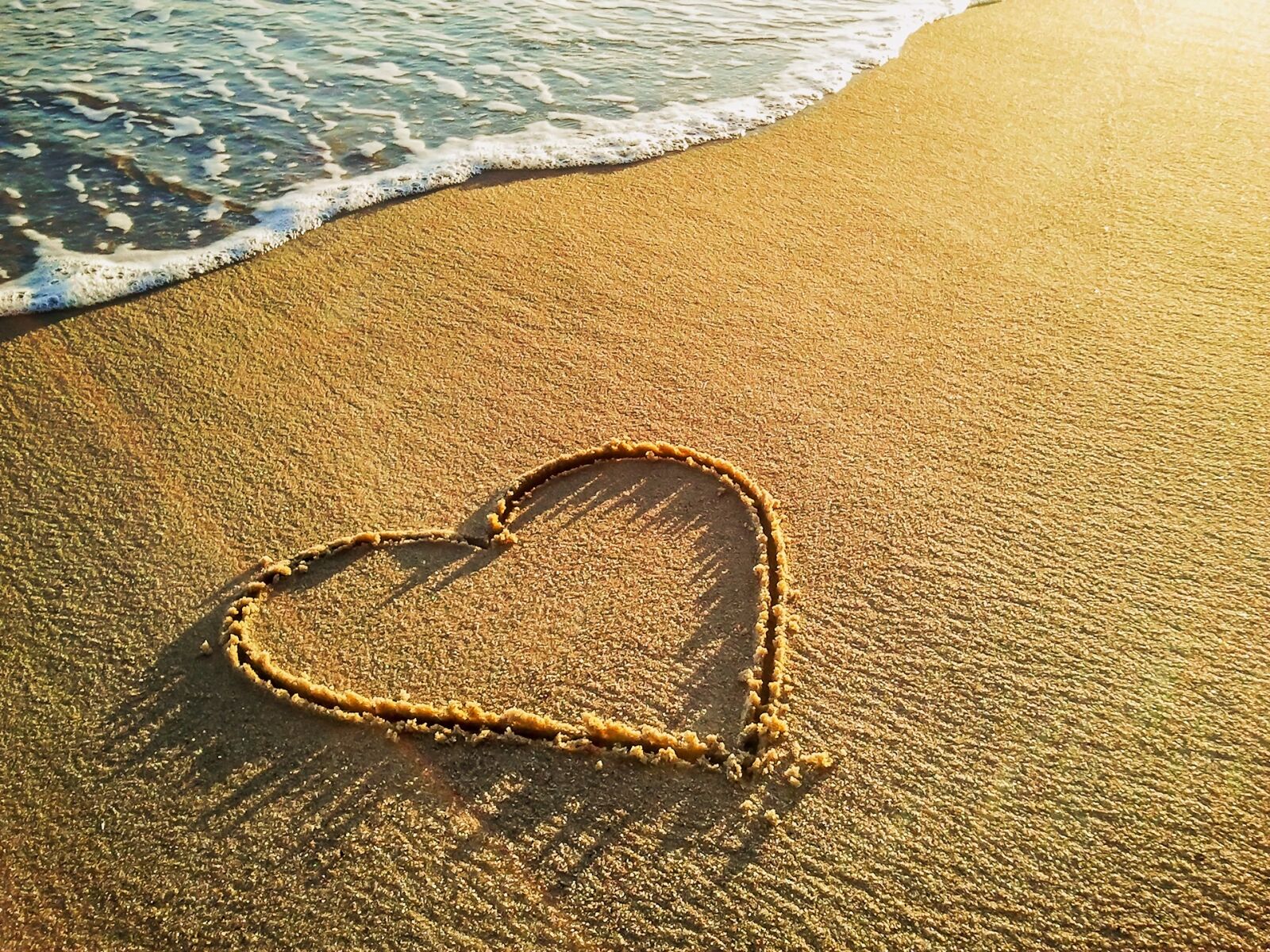 Samsung Galaxy S Plus sample photo. Heart, love, beach photography