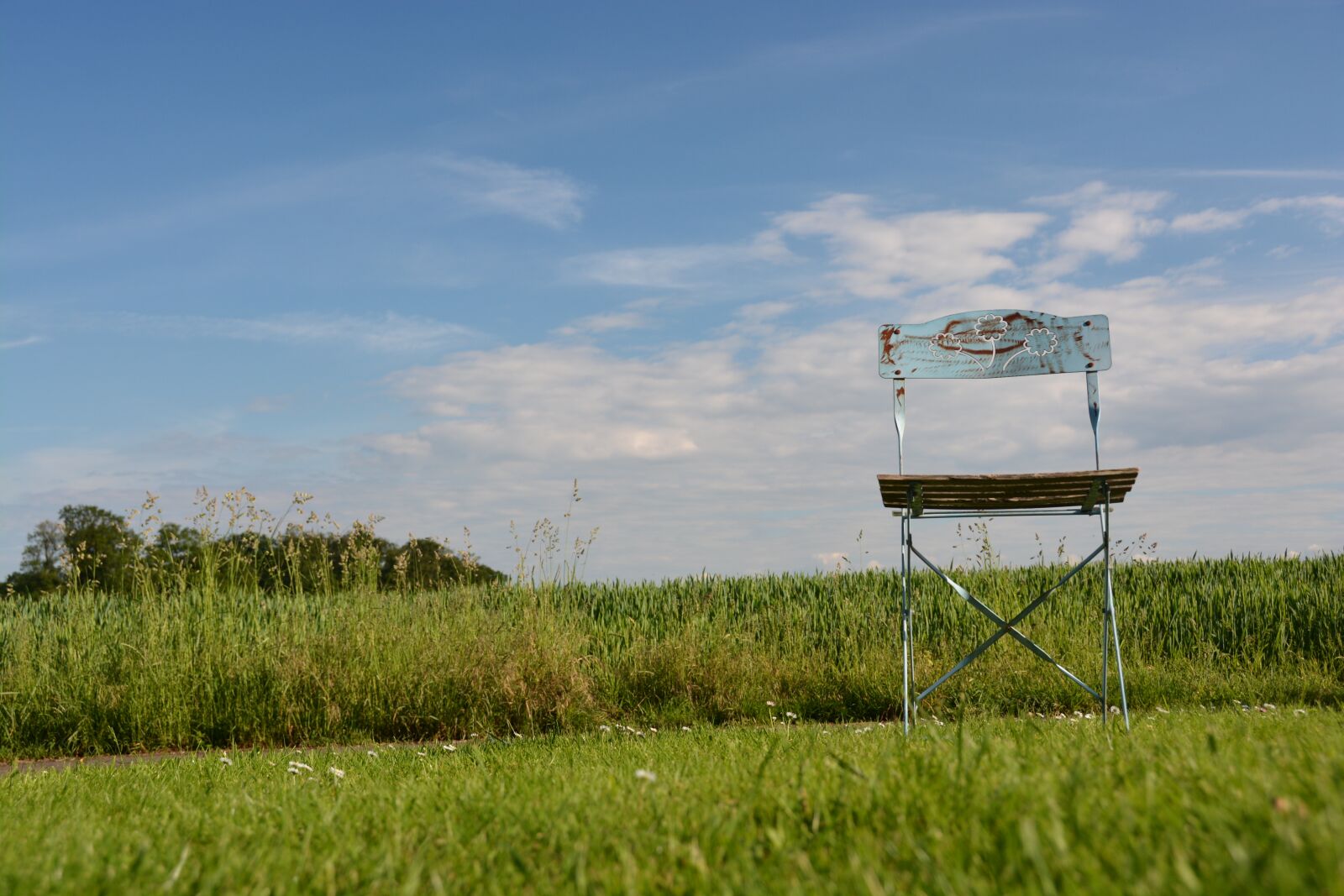 Nikon D7100 sample photo. Landscape, chair, loneliness photography