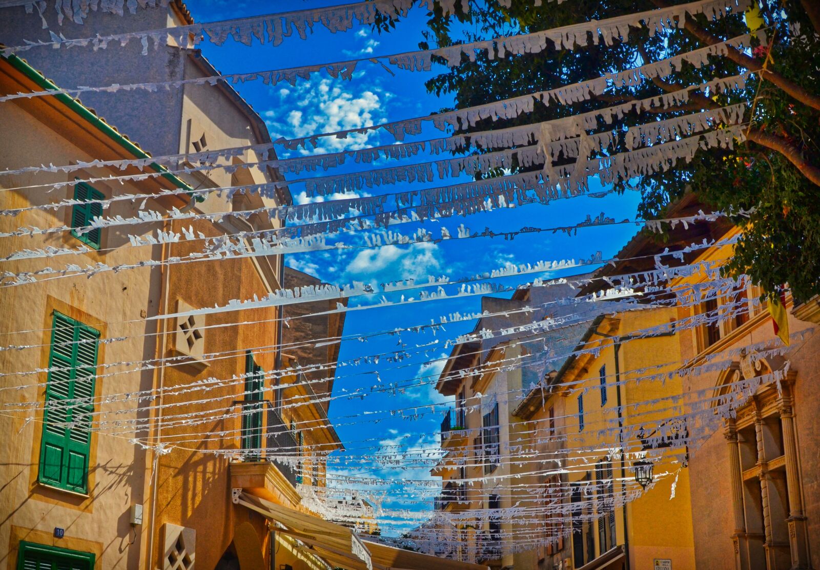 Nikon D3100 sample photo. Garlands, spain, streets photography