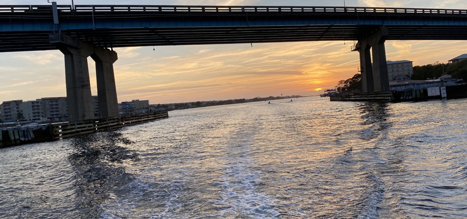 Apple iPhone 11 sample photo. Sunset, bridge, water photography