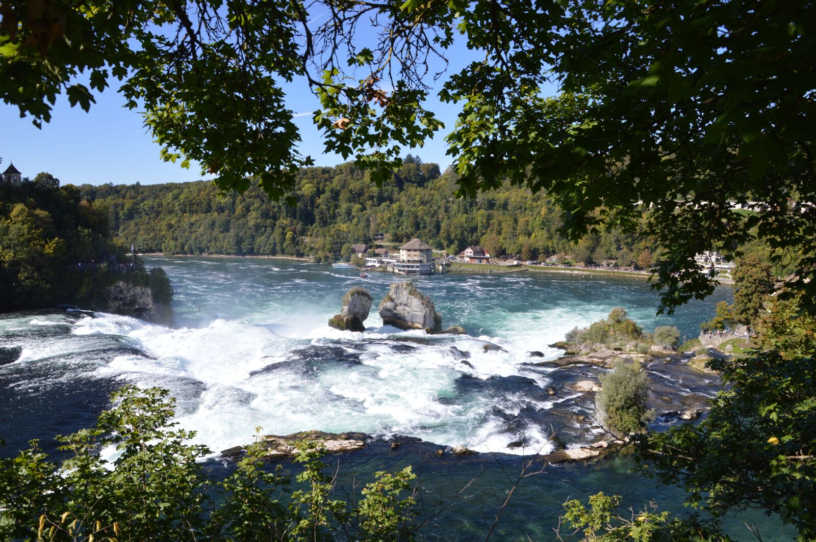 Nikon D3200 sample photo. Rhine falls, schaffhausen, waterfall photography