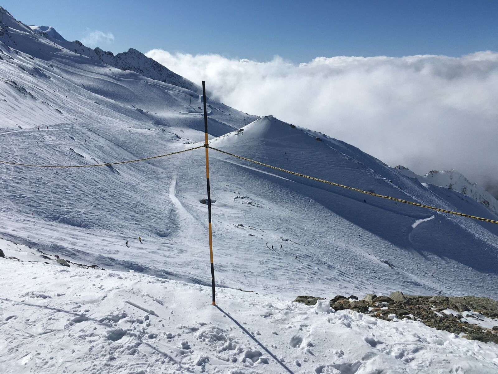 iPhone SE back camera 4.15mm f/2.2 sample photo. Skiing, grand montets, chamonix photography
