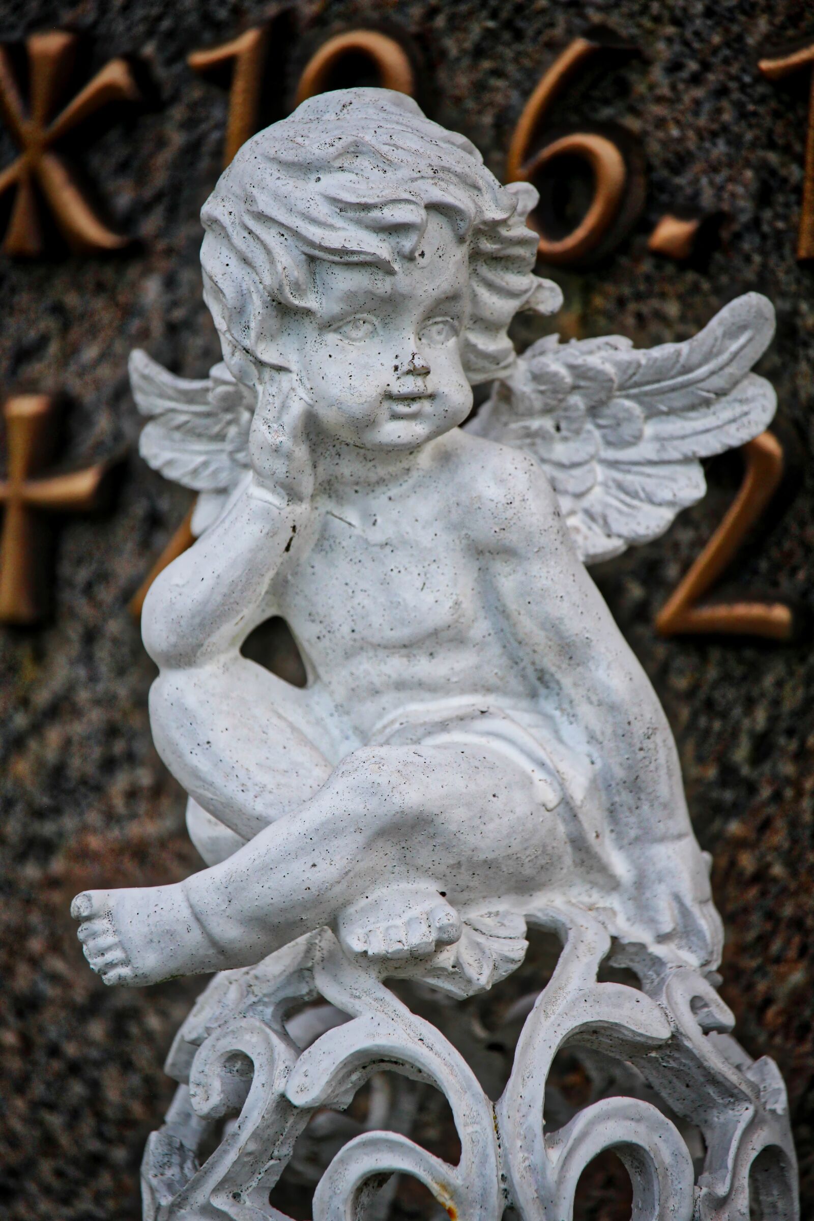 Canon EOS 100D (EOS Rebel SL1 / EOS Kiss X7) + Canon EF-S 55-250mm F4-5.6 IS STM sample photo. Angel, wing, cherub photography