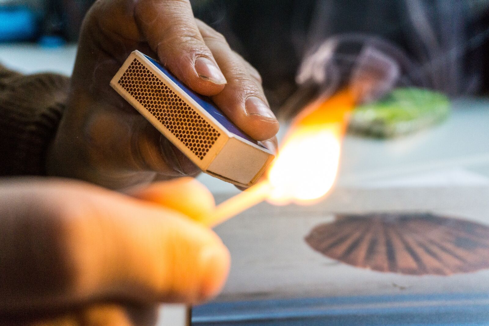 Sony a6000 sample photo. Match, fire, focus photography