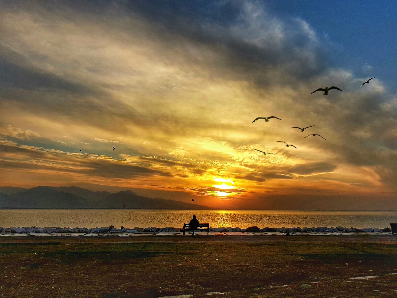 Samsung Galaxy S7 Edge sample photo. Izmir, bostanli, sunset photography