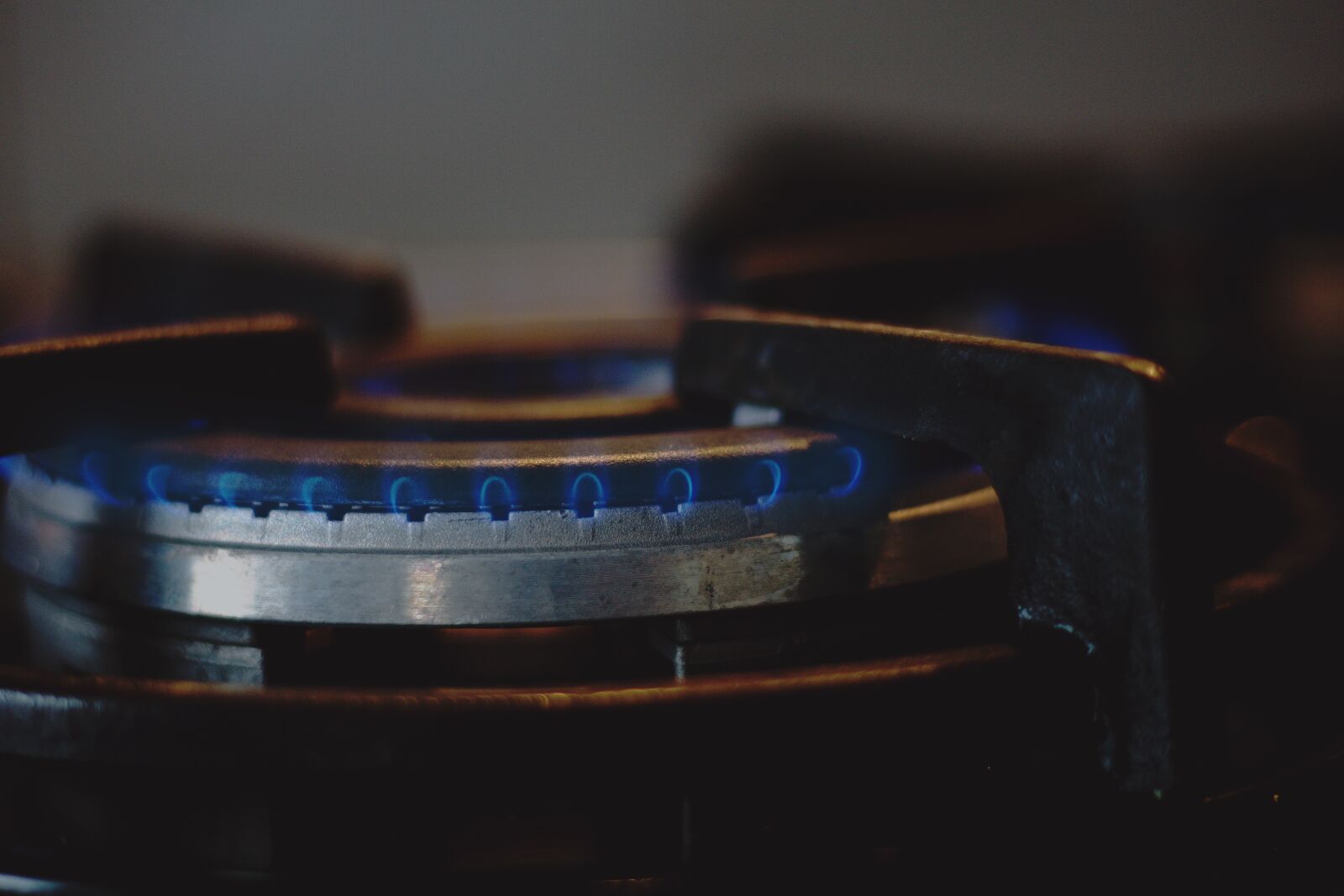 Canon EOS 100D (EOS Rebel SL1 / EOS Kiss X7) sample photo. Blue, cooker, cooking, fire photography