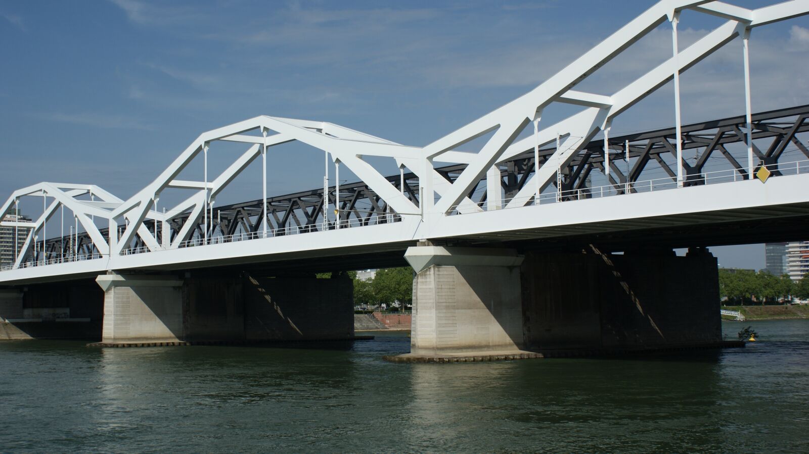 Sony Alpha DSLR-A200 sample photo. Bridge, rheinbrücke, ludwigshafen photography