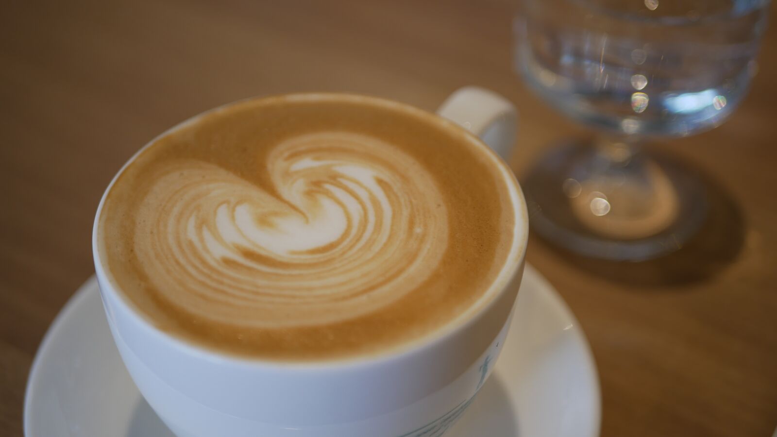 Panasonic Lumix DMC-GX85 (Lumix DMC-GX80 / Lumix DMC-GX7 Mark II) sample photo. Latte, glass, cup photography