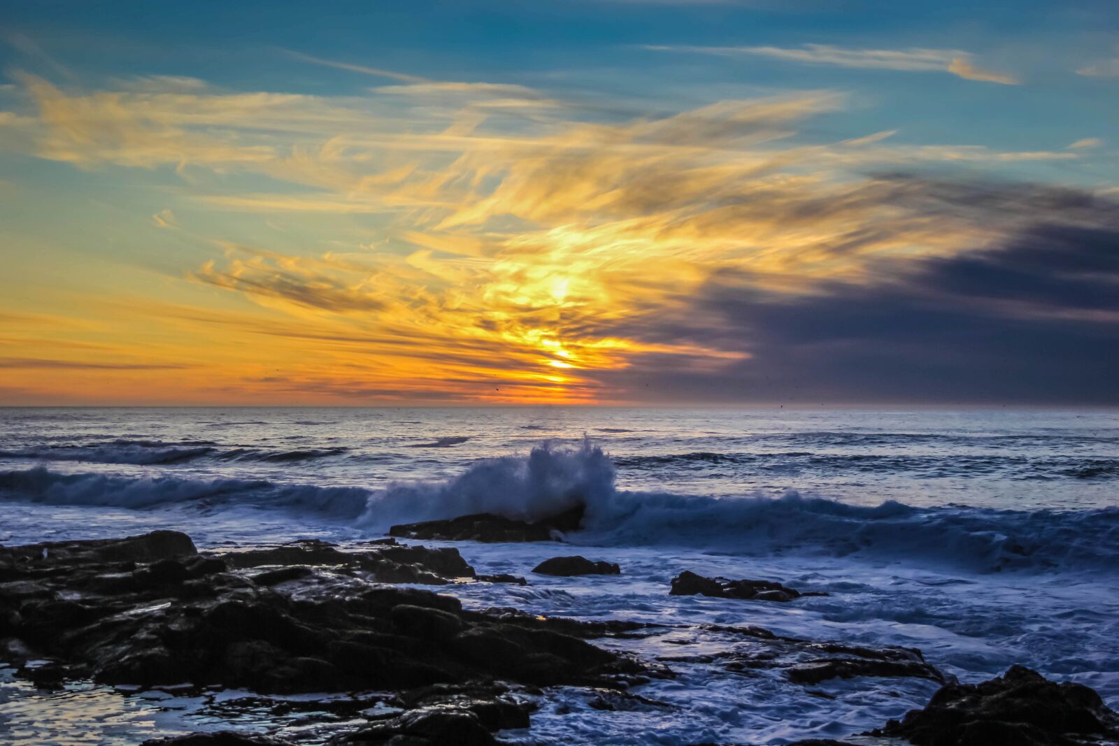 Canon EOS 60D + Canon EF-S 18-55mm F3.5-5.6 II sample photo. Ocean, sea, sunset photography