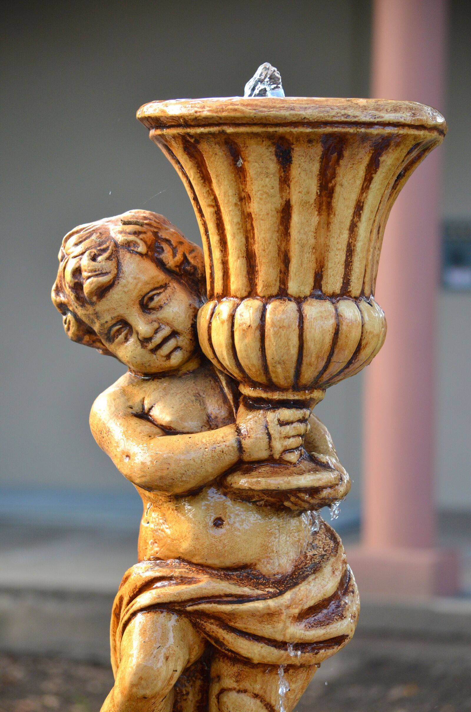 Nikon D5100 sample photo. Angel, water, orange photography