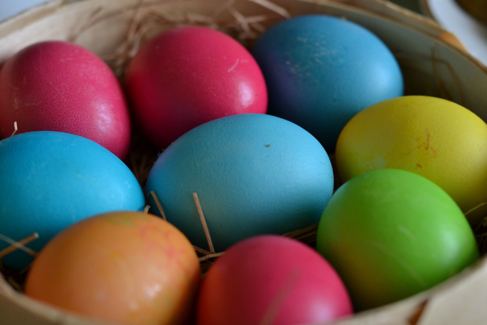 Nikon D3100 sample photo. Easter, eggs, lit photography