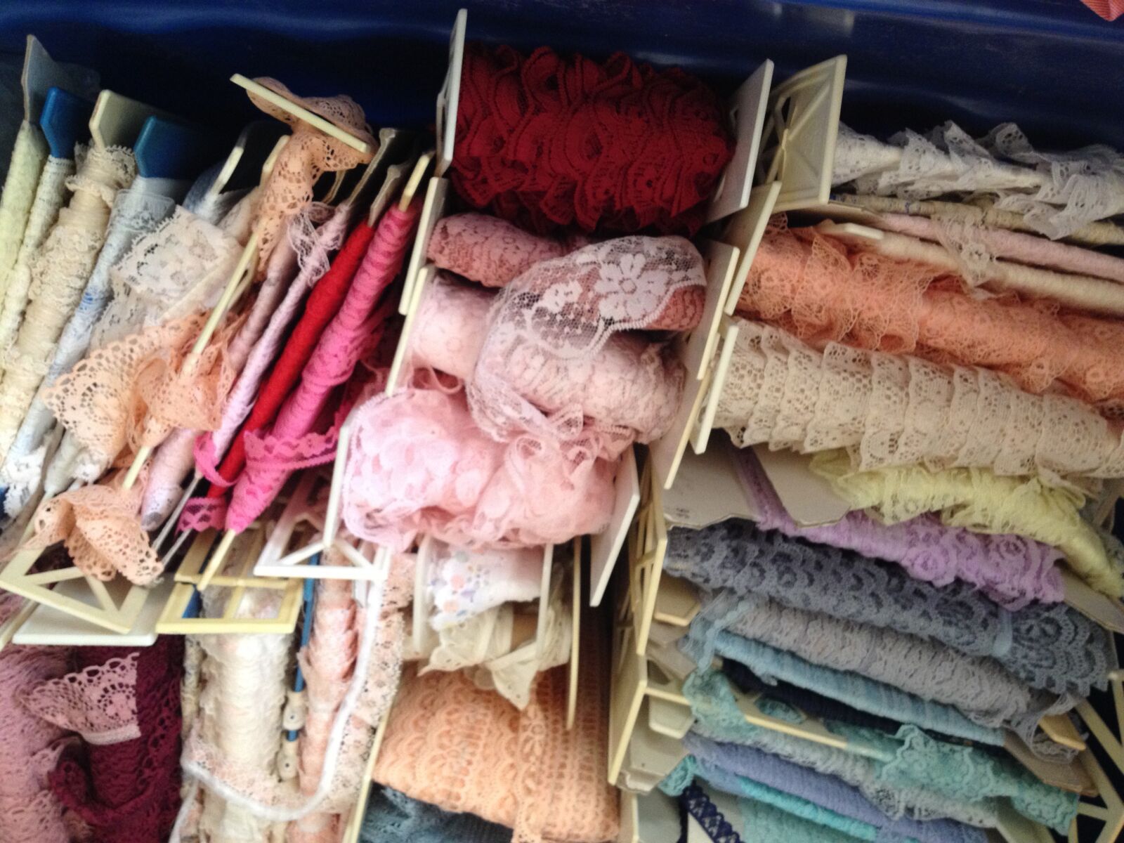 Apple iPhone 4S sample photo. Lace, sewing supplies, costuming photography