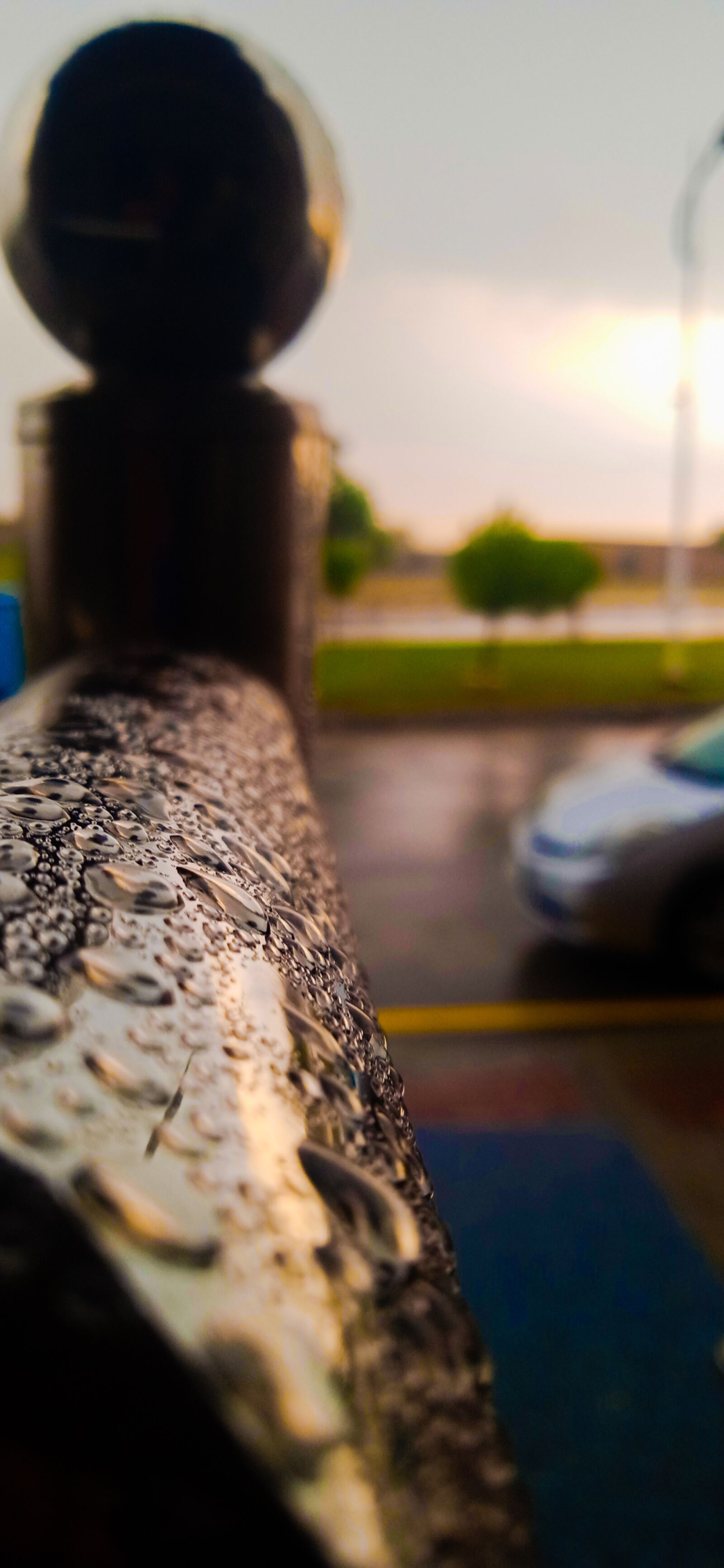 Realme C2 sample photo. Rain, raindrops, water photography