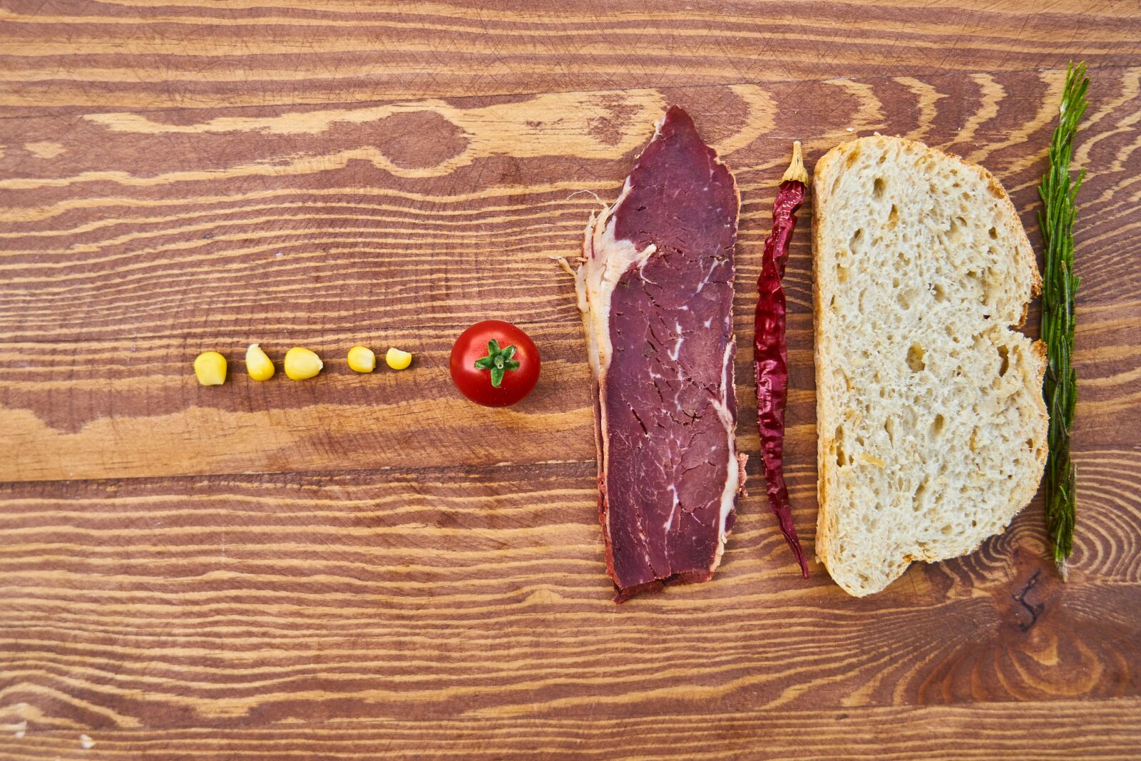 Sony a7R II sample photo. Meat, bacon, bread photography