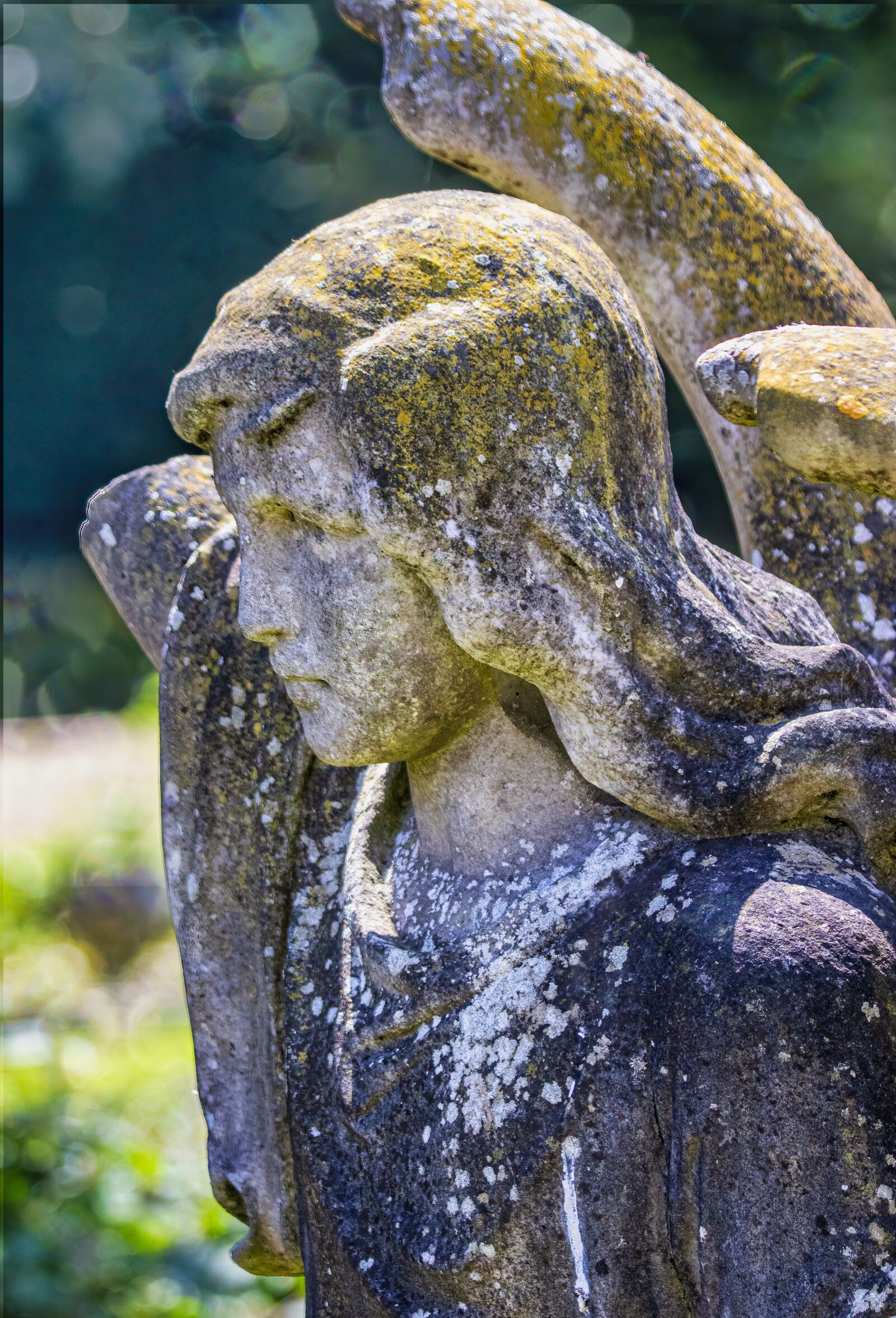 Sigma 100-400mm F5-6.3 DG OS HSM sample photo. Statue, angel, sculpture photography