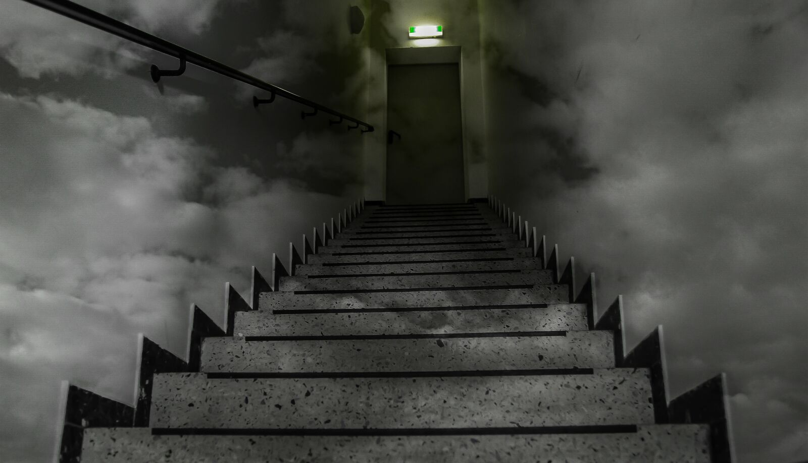 Nikon D5100 sample photo. Stairs, horror, dark photography