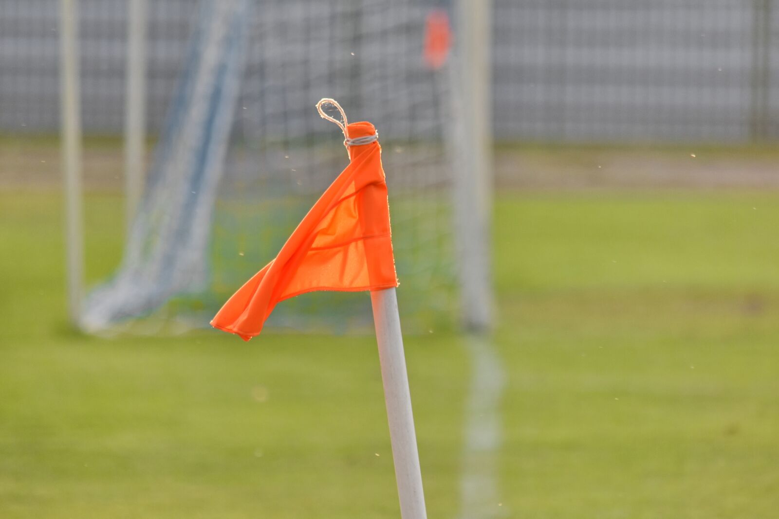 Nikon D5500 sample photo. Corner, flag, football, stick photography