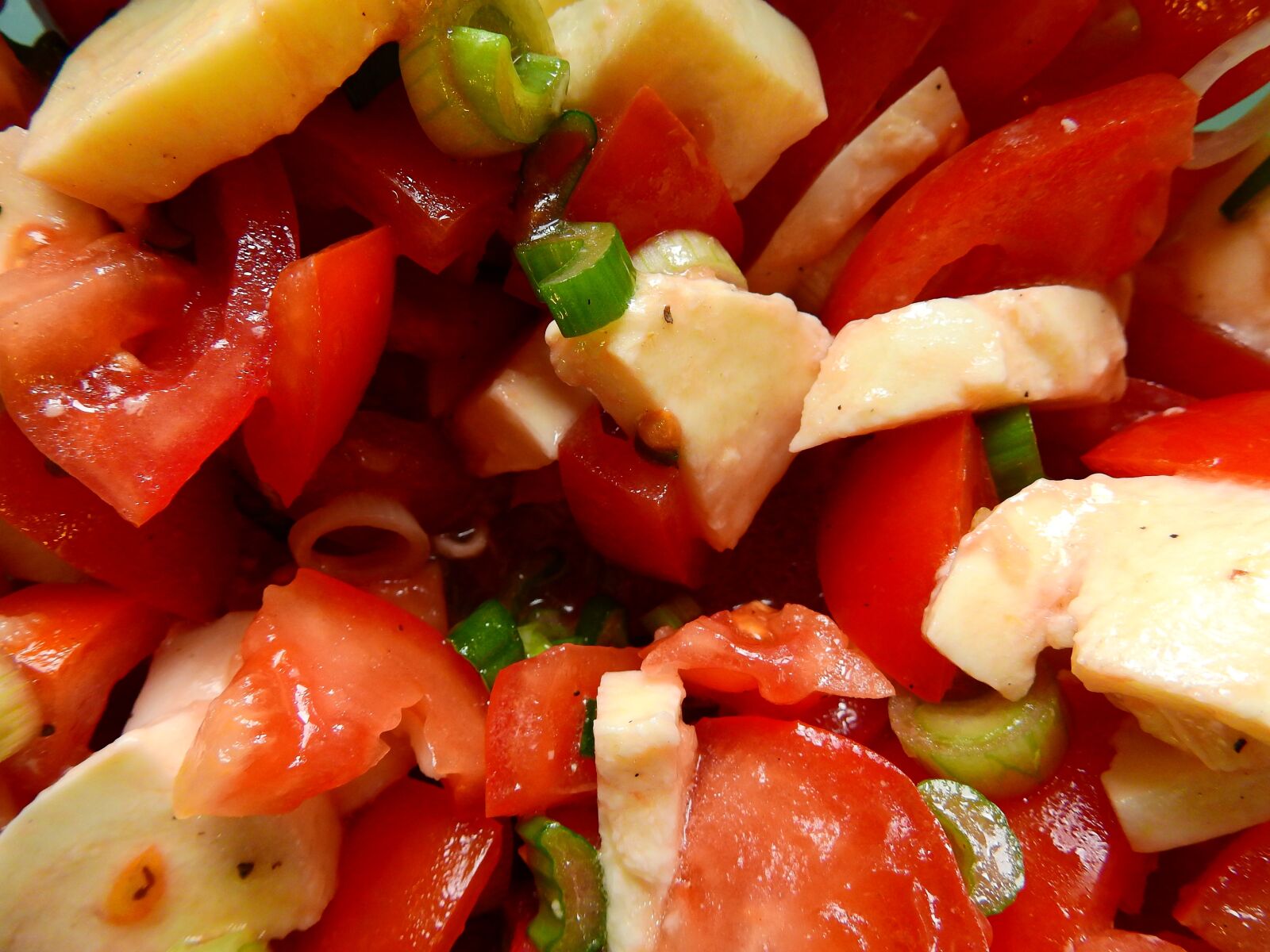 Nikon Coolpix P900 sample photo. Salad, tomatoes, onions photography