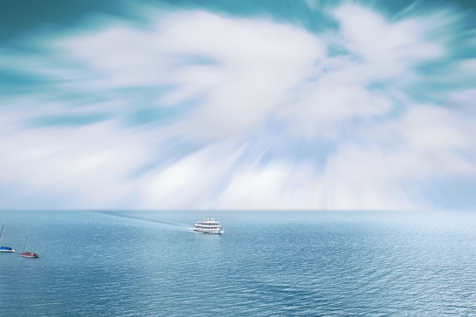 Nikon D3300 sample photo. Sea, clouds, boat photography