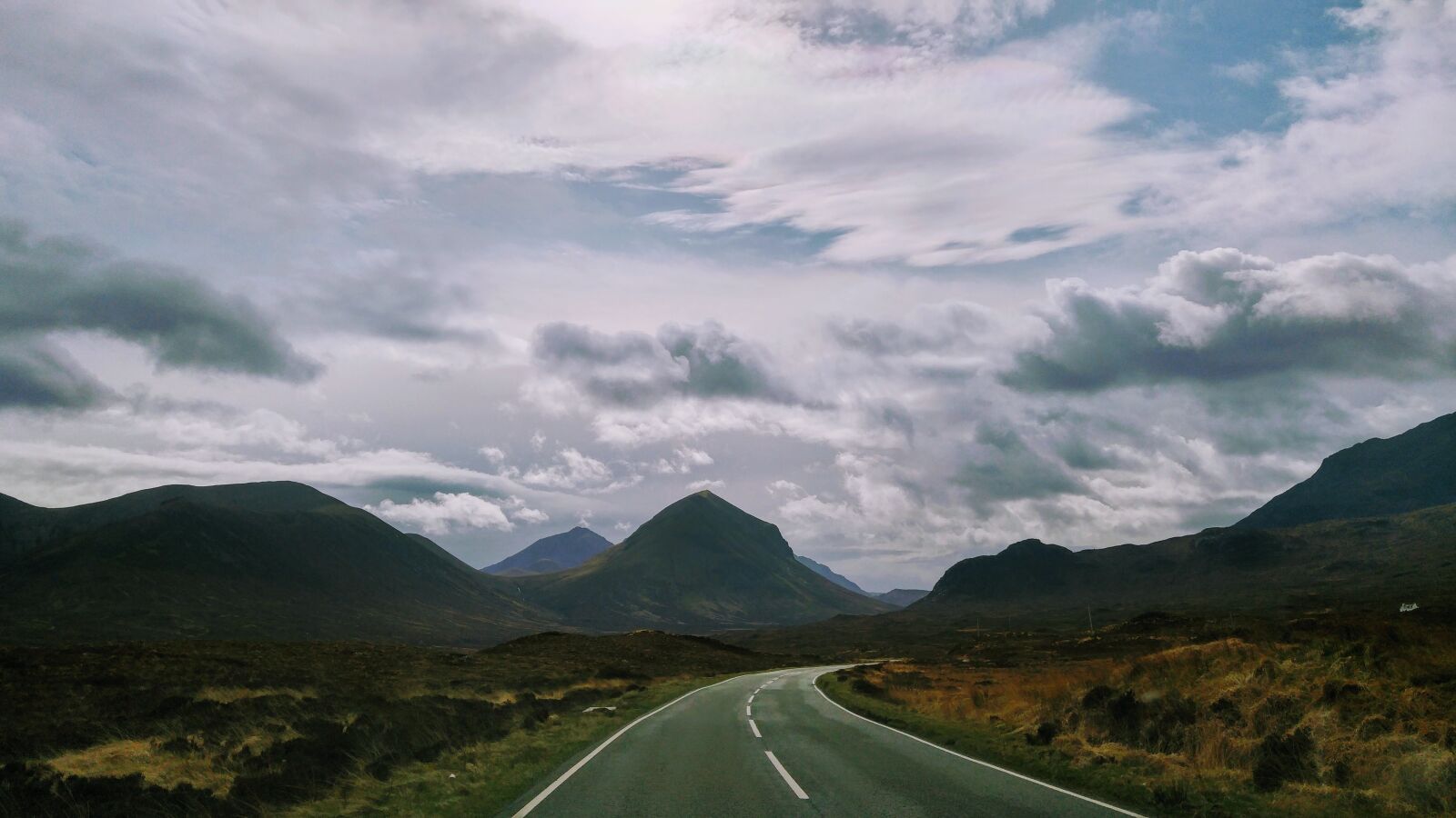 LG H818P sample photo. Road, lonely, scotland photography