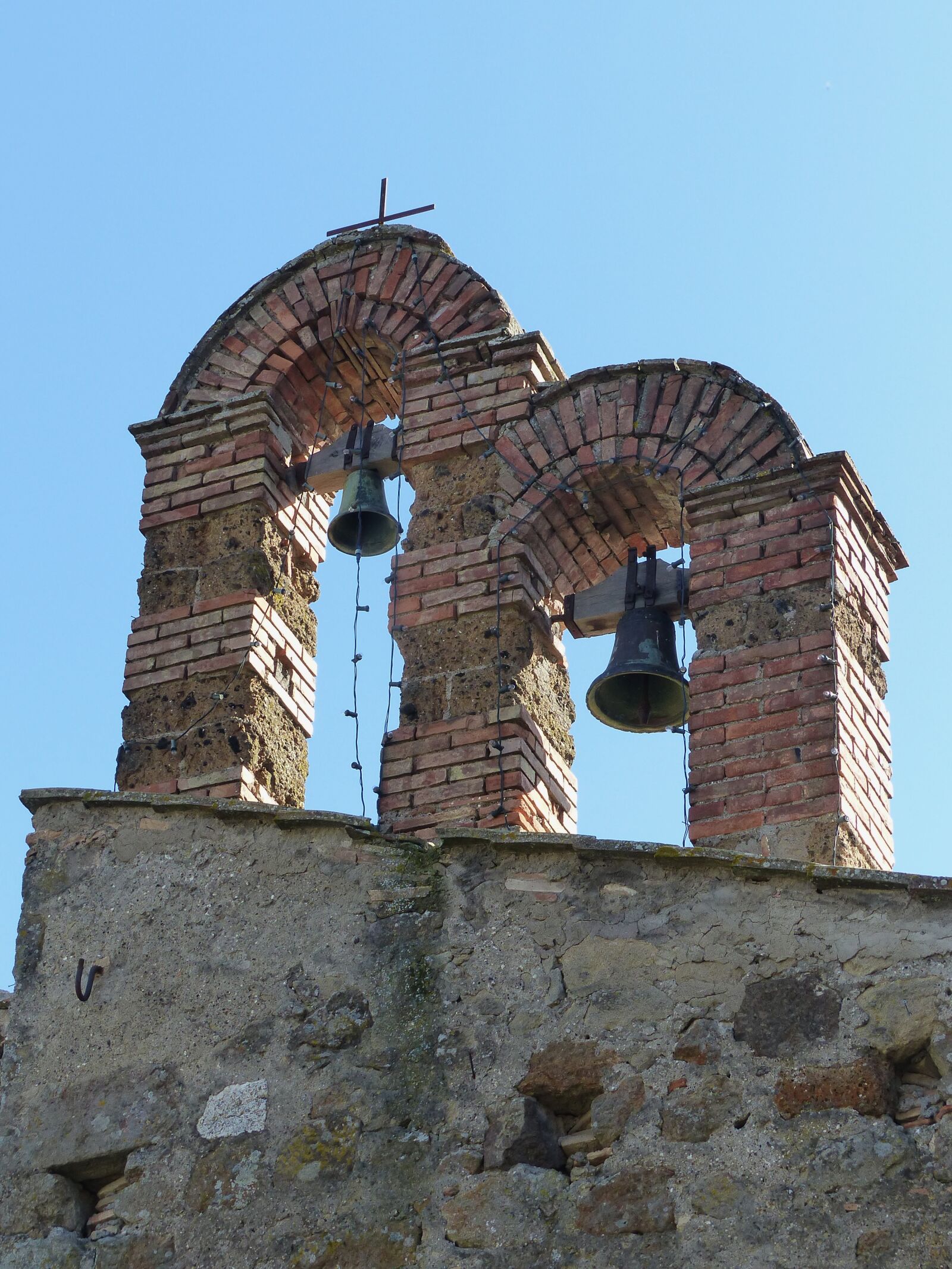 Panasonic Lumix DMC-FZ200 sample photo. Bells, bell tower, wall photography