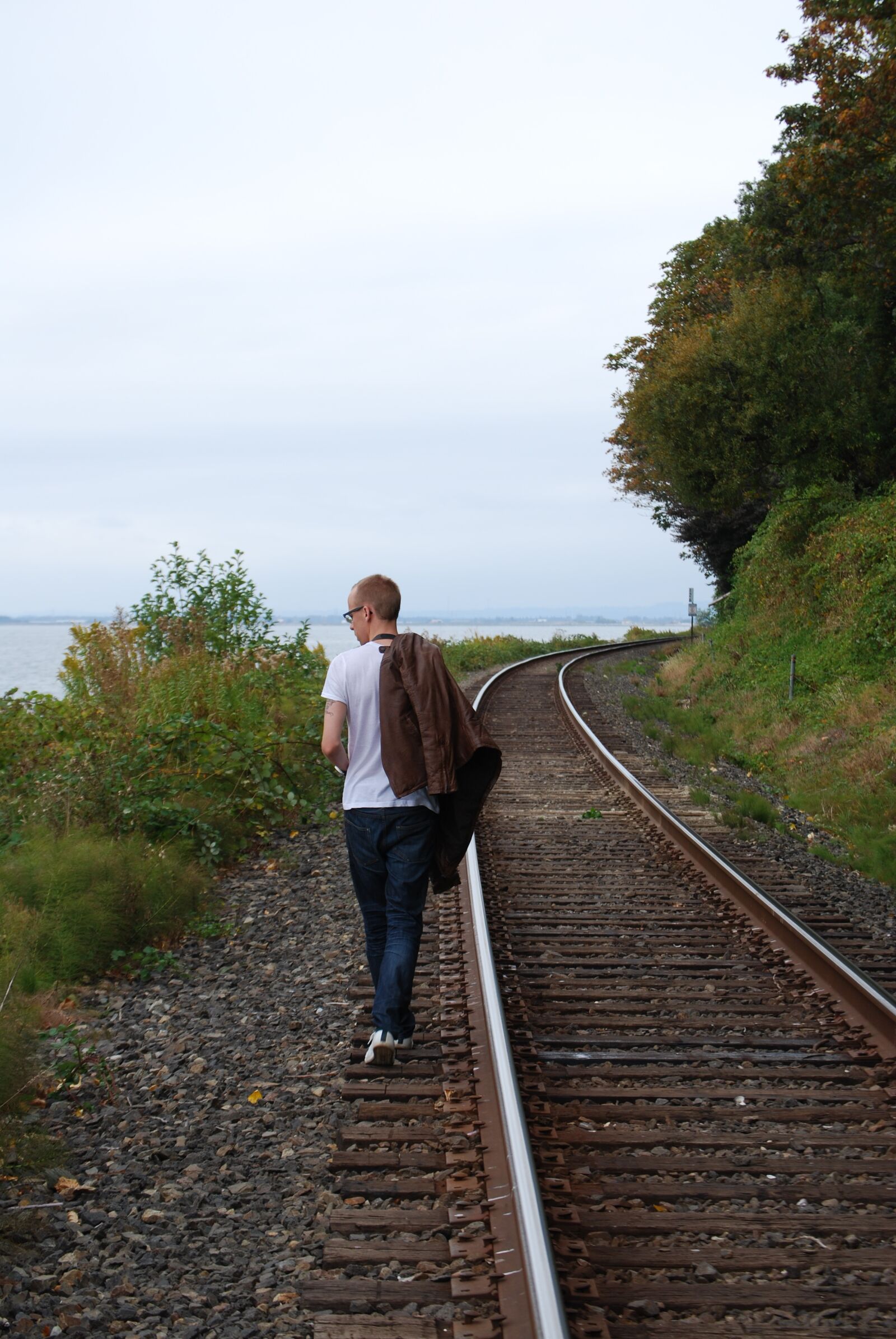 Nikon D40X sample photo. Man, train, people photography