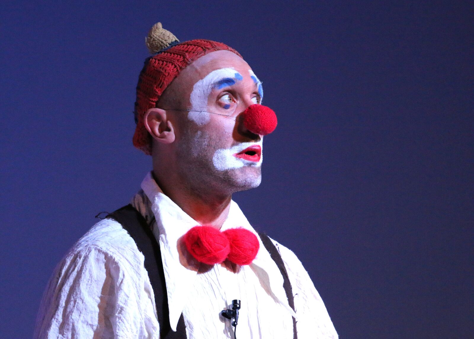 Canon EF 70-200mm F4L USM sample photo. Clown, circus, address by photography