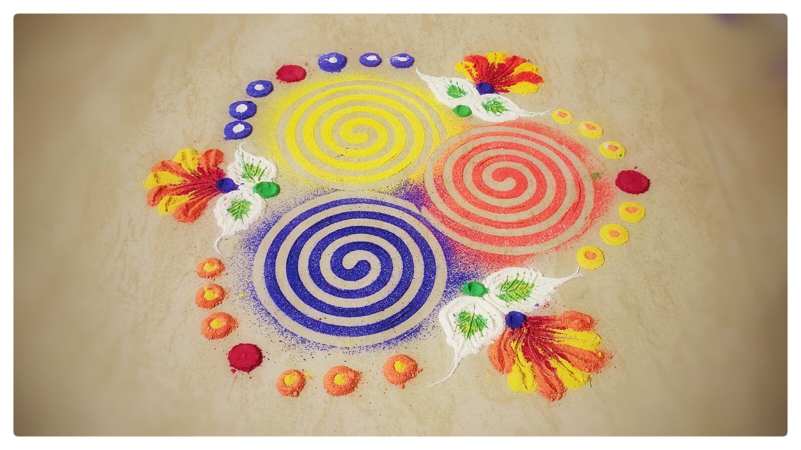 Xiaomi Redmi Note 7 Pro sample photo. Rangoli, flower rangoli, kolam photography