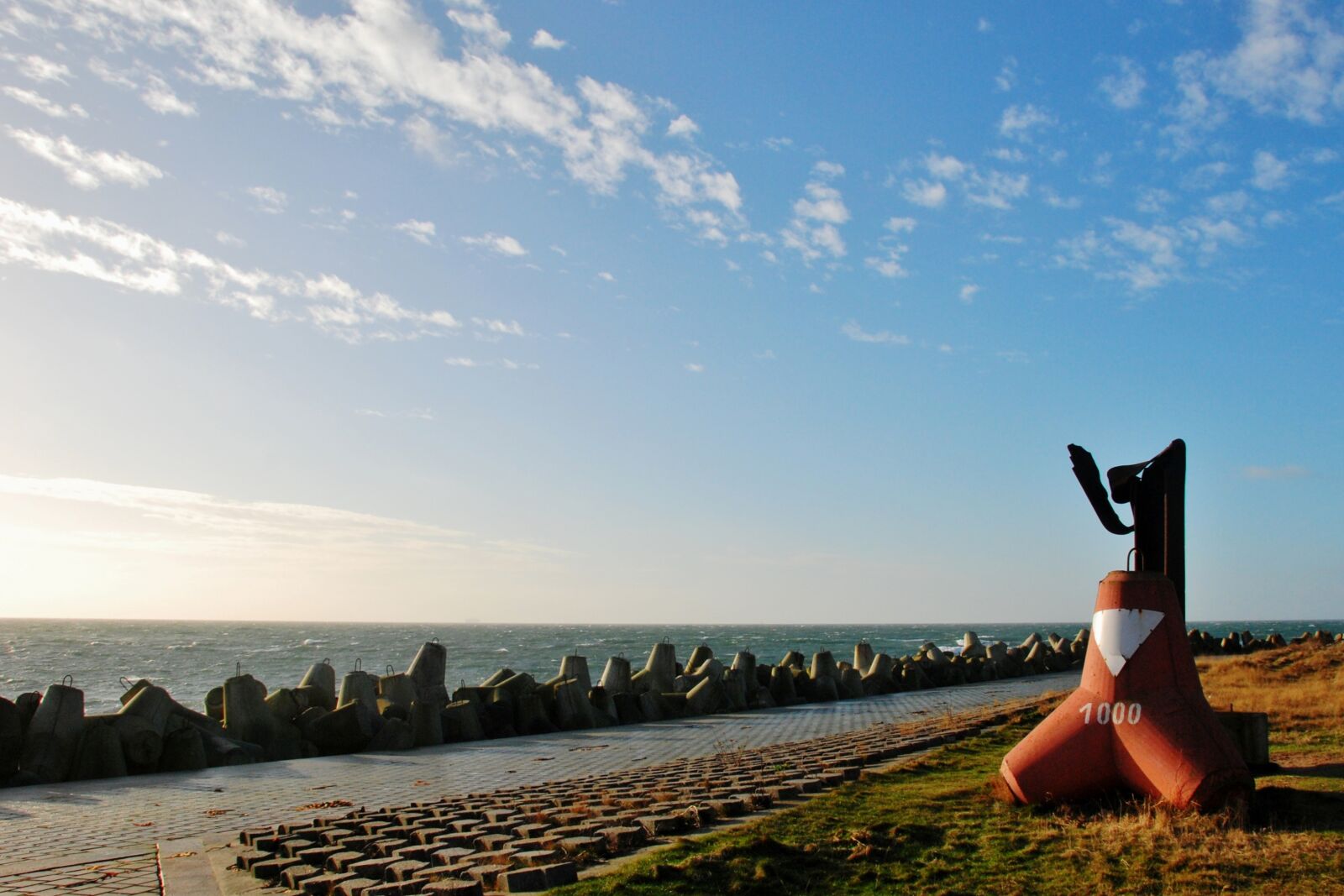 Nikon D80 sample photo. Helgoland, tetrahedron, beach photography