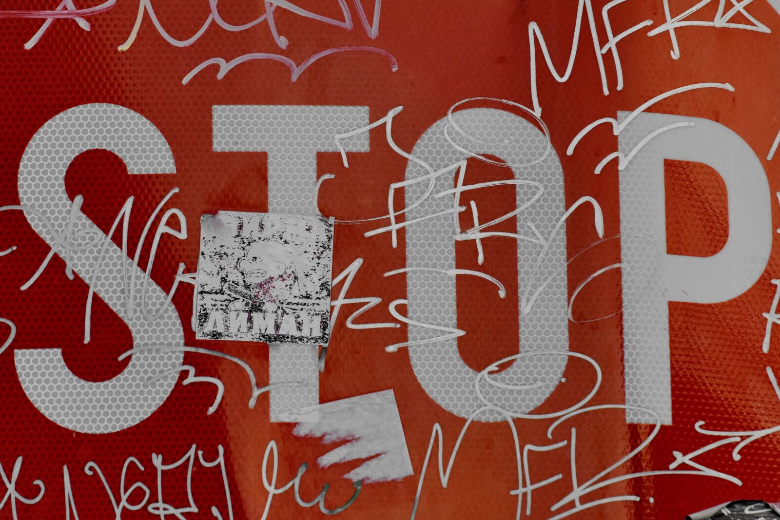 Nikon D5500 sample photo. Attention, sign, stop, vandalism photography